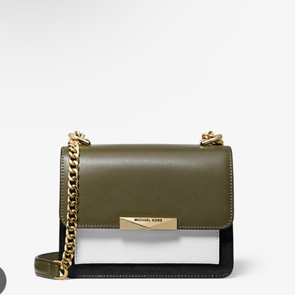 Michael Kors Jade tri-color leather crossbody bag